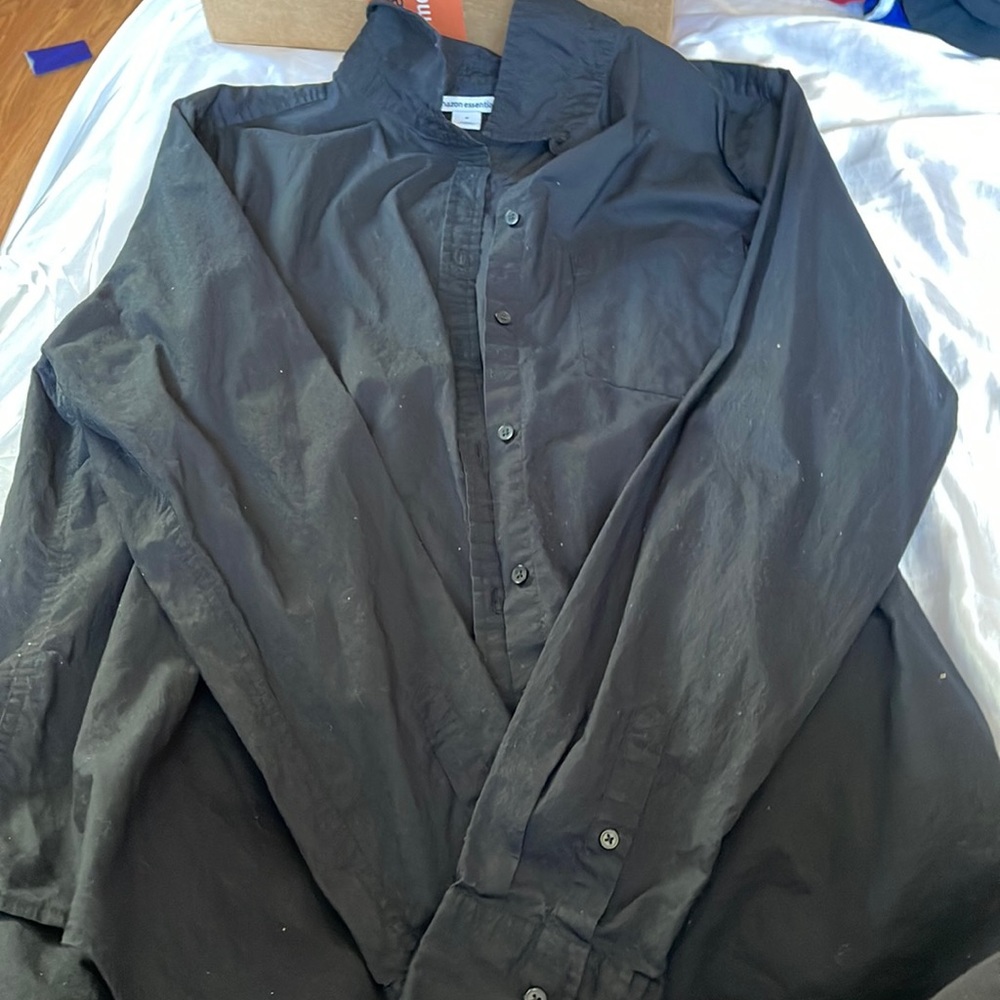 Black long sleeve button up